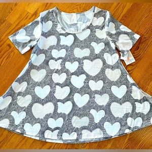 LuLaRoe Classic T Black White Print NWT